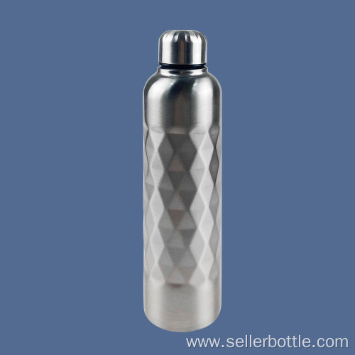 800ml Single Wall Diamonds Design Water Bottle